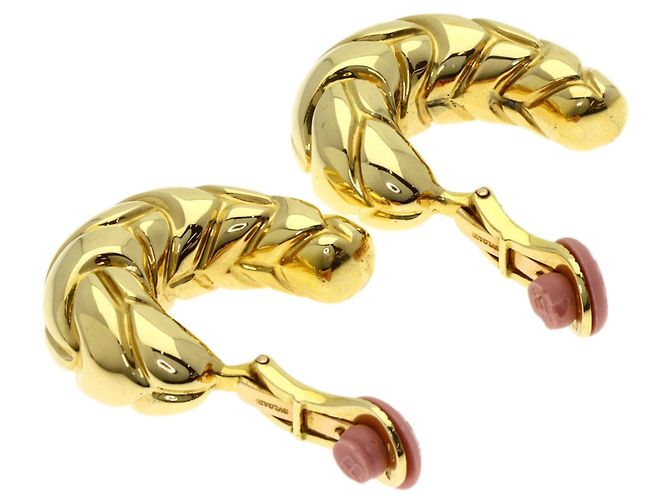 Bulgari Orecchini Bvlgari Spiga in Oro Giallo 18K D'oro - vista 3