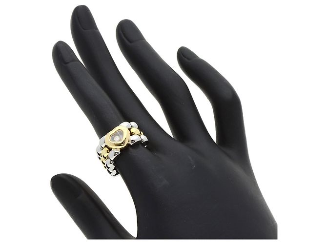 Bague Cœur Happy Diamond de Chopard en or jaune 18K Doré - vue 6