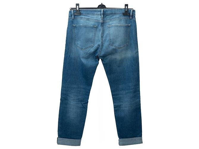 Vaqueros cropped de cintura baja azules Frame Denim - vista 3