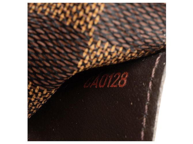 Portafoglio Sarah Damier Ebene Louis Vuitton Marrone - vista 4