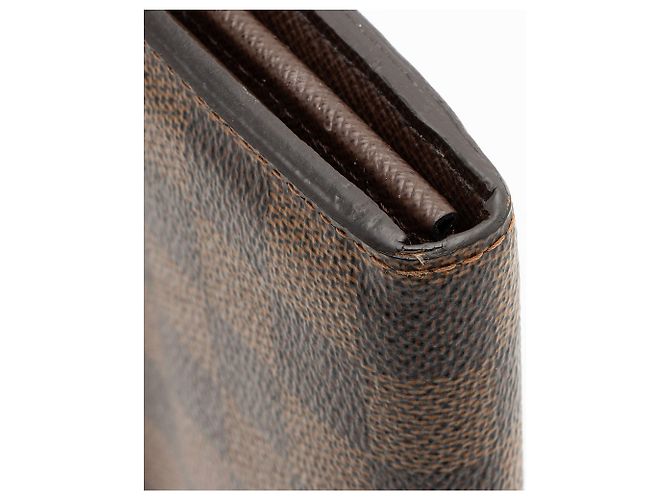 Portafoglio Sarah Damier Ebene Louis Vuitton Marrone - vista 8