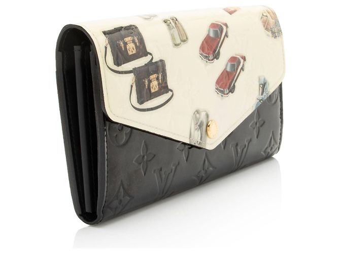 Cartera Sarah en Monogram Vernis con pegatinas de edición limitada Louis Vuitton Negro - vista 2