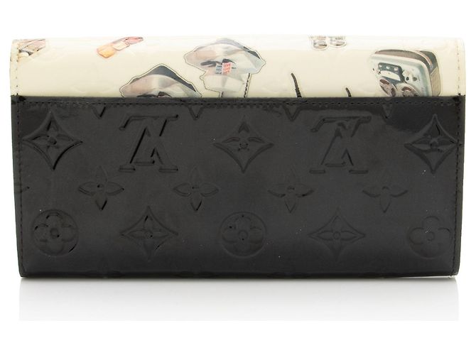 Cartera Sarah en Monogram Vernis con pegatinas de edición limitada Louis Vuitton Negro - vista 3