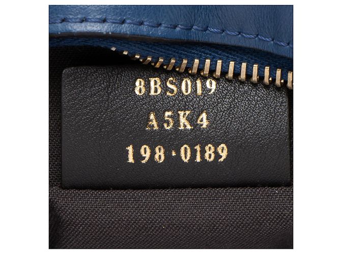 Bolso de cámara mini Fendi FF de lona recubierta 1974 Azul - vista 6