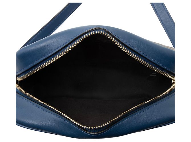 Bolso de cámara mini Fendi FF de lona recubierta 1974 Azul - vista 7