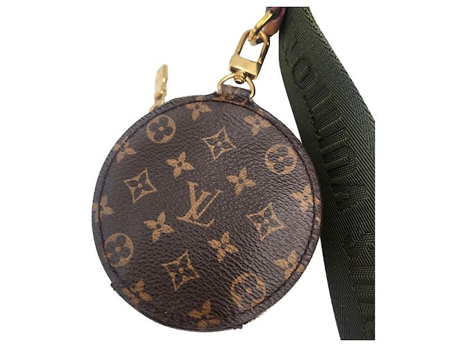 Louis Vuitton Borsa a tracolla Multi Pochette Accessoires Khaki Marrone - vista 7