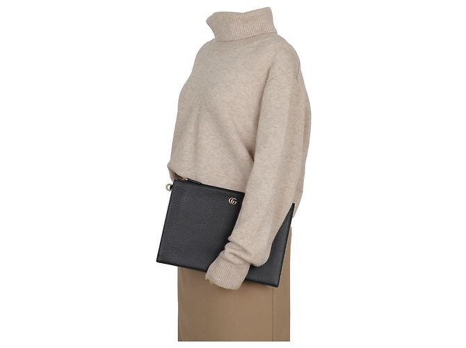 Gucci Pochette GG Marmont Nero - vista 9