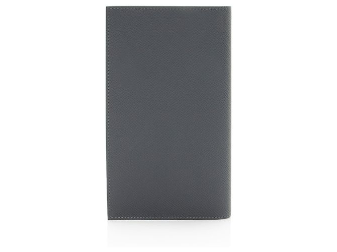 Copertura per Agenda Semplice Vision II in Epsom di Hermès Grigio - vista 3