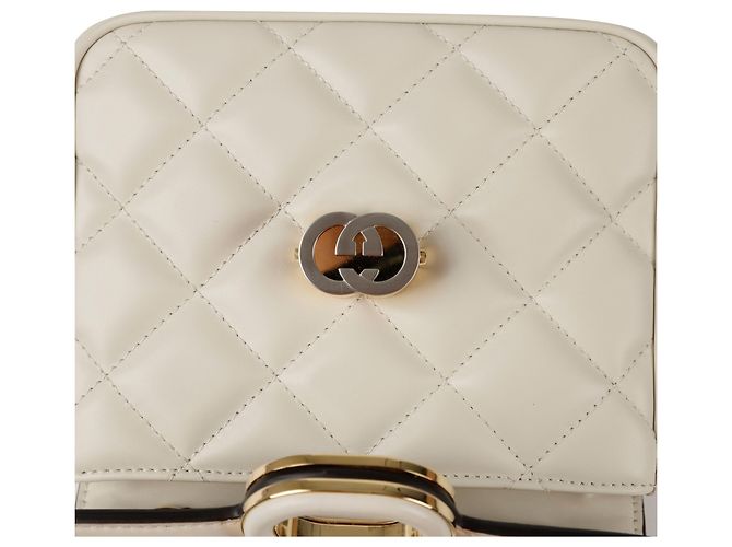Gucci Borsa a spalla mini catena Deco Bianco - vista 9