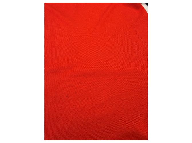 Autre Marque CELINE Kaschmir Pullover Rundhals rot orange - Ansicht 4
