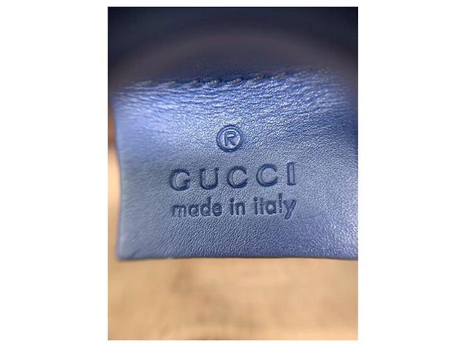Bolso Gucci azul de piel - vista 4