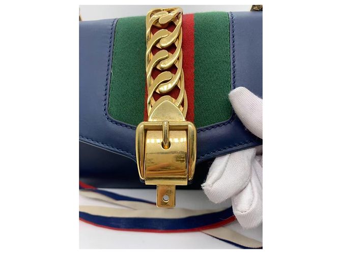 Bolso Gucci azul de piel - vista 6