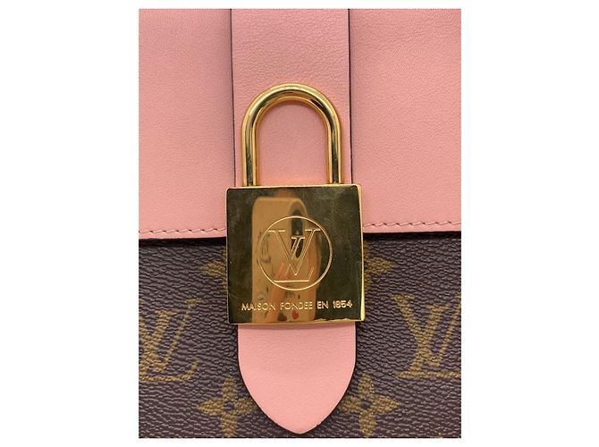 Borsa a mano Louis Vuitton Locky BB rosa in pelle - vista 7