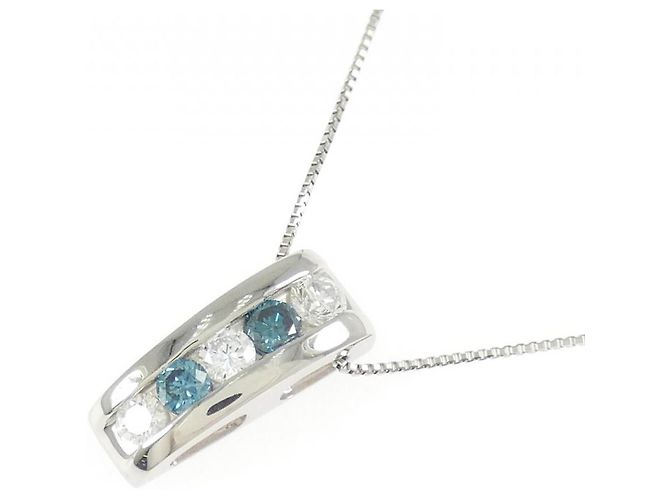 Autre Marque Collana in platino e diamanti Argento - vista 3
