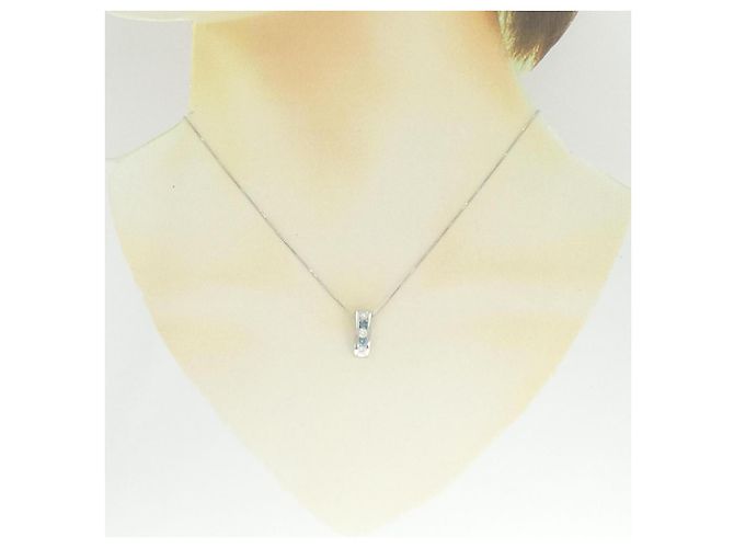 Autre Marque Collana in platino e diamanti Argento - vista 6