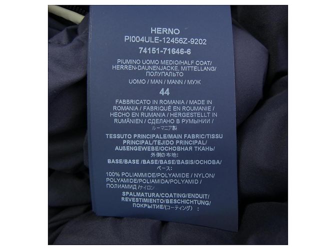 Autre Marque Chaqueta de plumón Herno Azul - vista 3