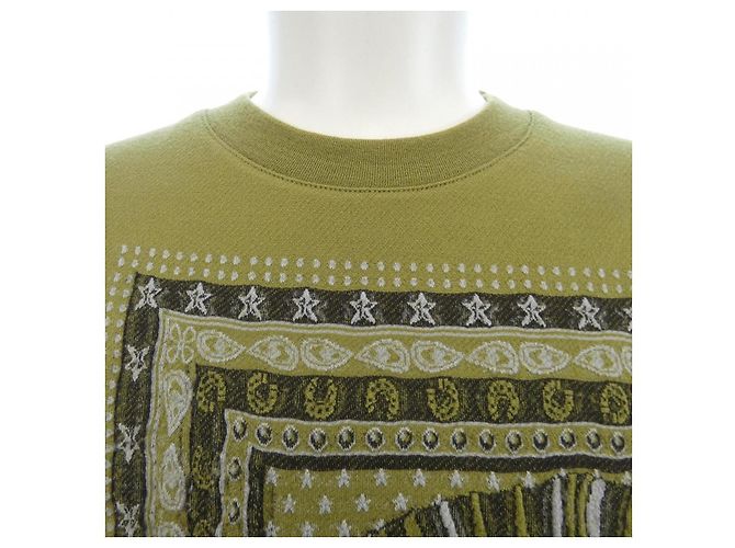 Herren Sweatshirt aus Baumwolle von Hermès Grün Khaki - Ansicht 5