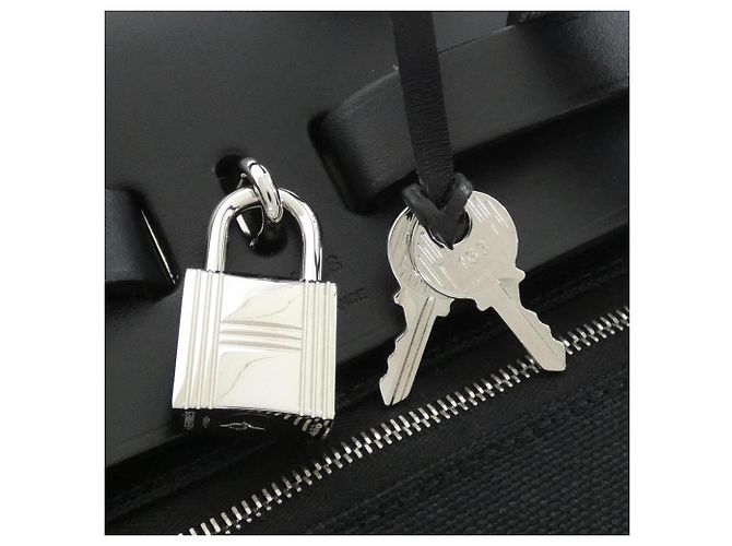 Hermès Herbag Zip-A-Do Rucksack Schwarz - Ansicht 5