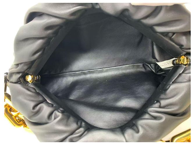 Bottega Veneta The Chain Pouch Nera in agnello Nero - vista 6