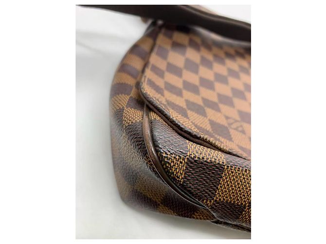 Louis Vuitton Borsa a Tracolla Brooklyn Quadri Marrone - vista 8