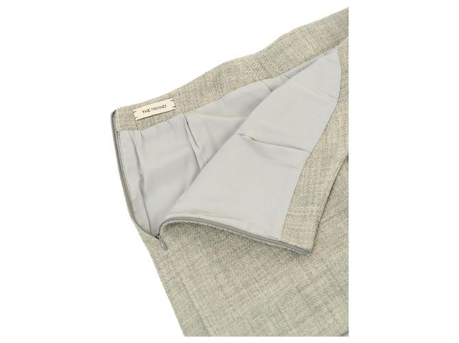 Autre Marque Minifalda THE MANNEI Wishaw beige de algodón - vista 3