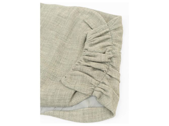Autre Marque Minifalda THE MANNEI Wishaw beige de algodón - vista 4