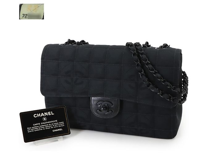 Borsa a spalla con catena della nuova linea di viaggio Chanel Nero - vista 2