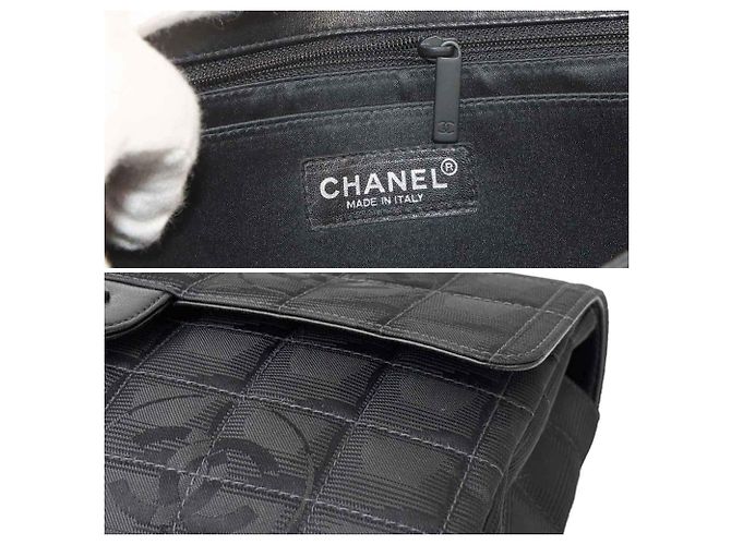 Borsa a spalla con catena della nuova linea di viaggio Chanel Nero - vista 9