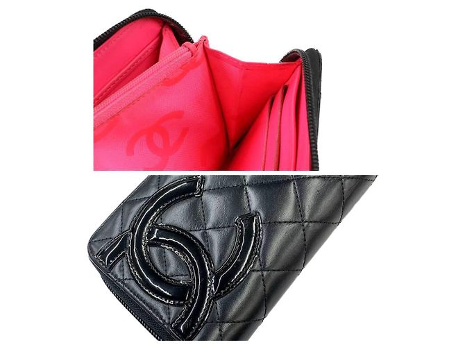 Billetera larga redonda de la línea Cambon de Chanel Negro - vista 10
