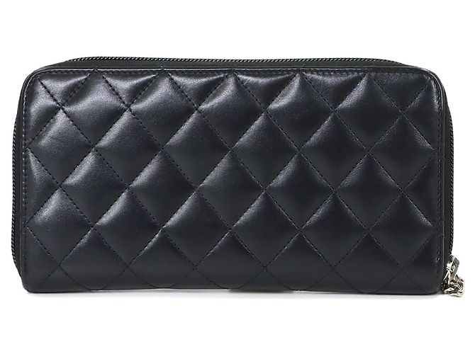 Billetera larga redonda de la línea Cambon de Chanel Negro - vista 3