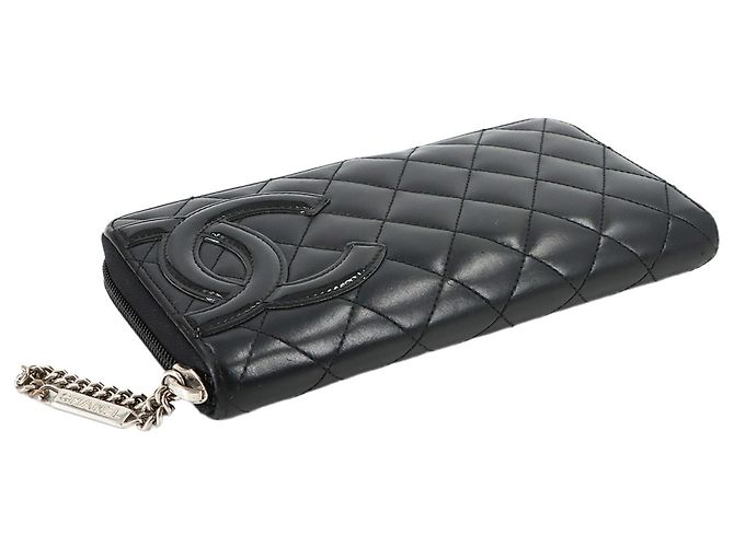 Billetera larga redonda de la línea Cambon de Chanel Negro - vista 4