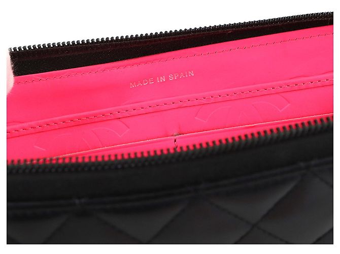 Billetera larga redonda de la línea Cambon de Chanel Negro - vista 8