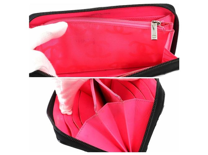 Billetera larga redonda de la línea Cambon de Chanel Negro - vista 9
