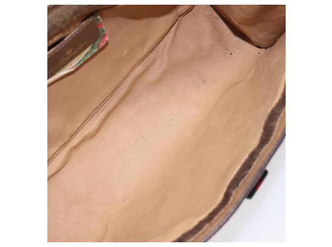 Gucci linea Sherry Canvas Beige - vista 5