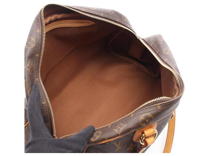 Borsa a Spalla Montorgueil GM Louis Vuitton Marrone Monogramma - vista 3