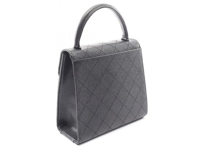 Borsa a mano Chanel 2.55 Matelassé Nero - vista 2