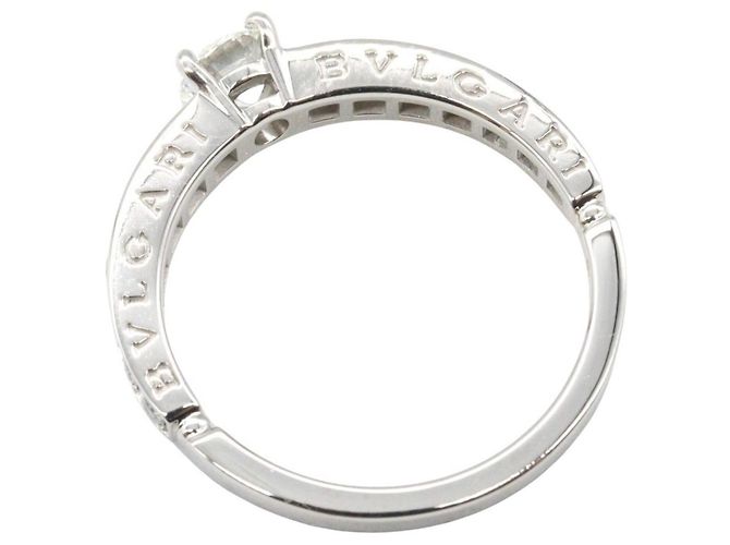 Bulgari Bvlgari Platin-Diamant-Bandring Silber - Ansicht 4