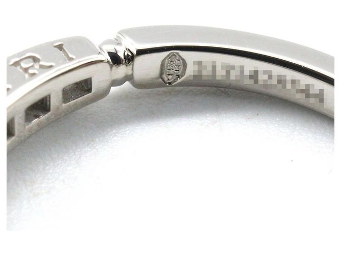 Bulgari Bvlgari Platin-Diamant-Bandring Silber - Ansicht 5