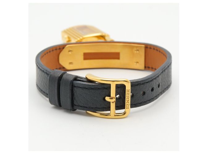 Hermès Reloj Hermes Kelly - Baño de oro con correa de cuero - vista 4