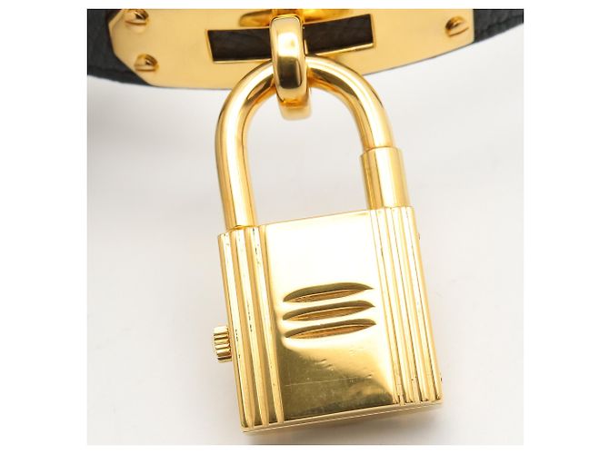 Hermès Reloj Hermes Kelly - Baño de oro con correa de cuero - vista 6