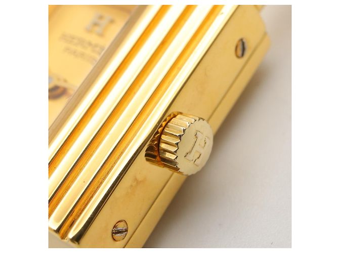 Hermès Reloj Hermes Kelly - Baño de oro con correa de cuero - vista 7