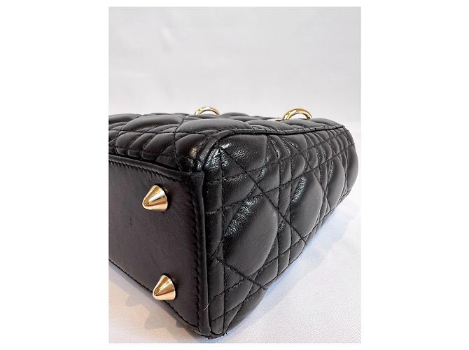 Borsa "Lady Dior" di Christian Dior Nero Gold hardware - vista 11