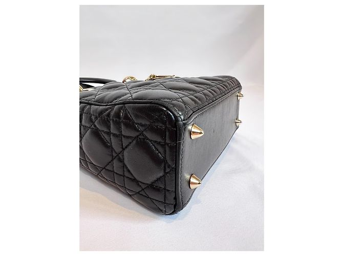Borsa "Lady Dior" di Christian Dior Nero Gold hardware - vista 13