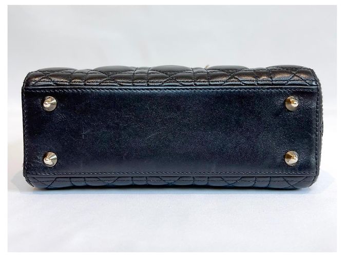 Borsa "Lady Dior" di Christian Dior Nero Gold hardware - vista 14