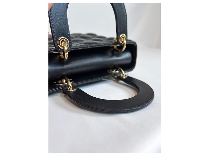 Borsa "Lady Dior" di Christian Dior Nero Gold hardware - vista 17
