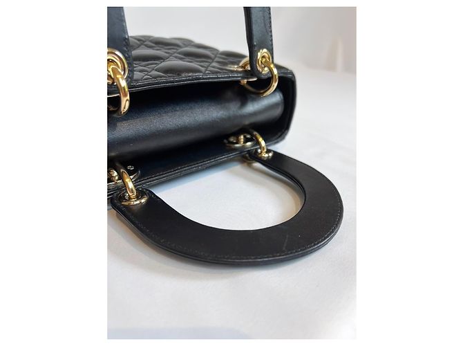 Borsa "Lady Dior" di Christian Dior Nero Gold hardware - vista 18