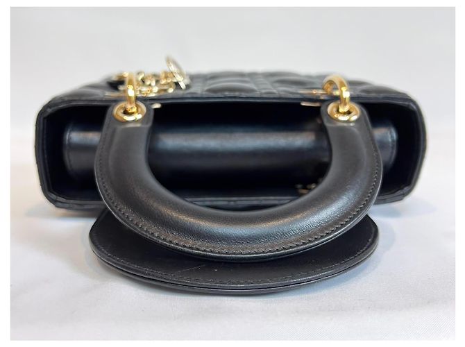 Borsa "Lady Dior" di Christian Dior Nero Gold hardware - vista 19