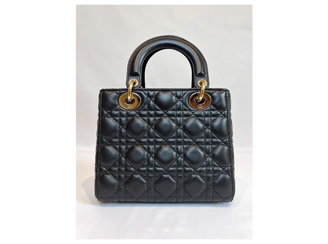 Borsa "Lady Dior" di Christian Dior Nero Gold hardware - vista 5