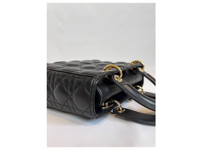 Borsa "Lady Dior" di Christian Dior Nero Gold hardware - vista 9