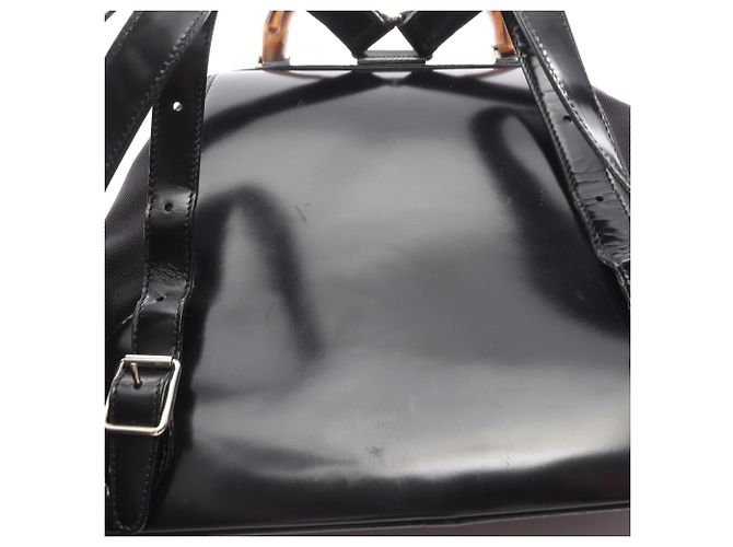 Zaino/Borsa Gucci Bamboo Nero - vista 13